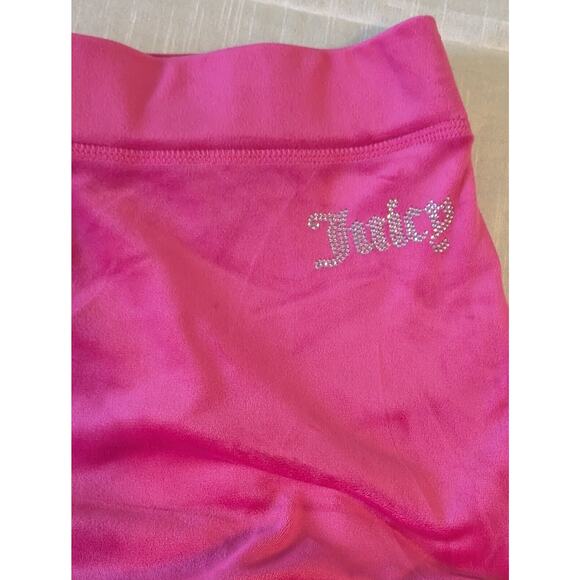Juicy Couture Soft Velour Hot Pink Track Suit Jacket Pants Set Size Large - Picture 10 of 12
